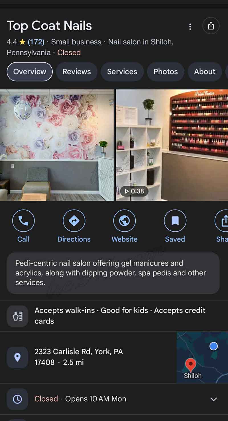 CẦN SANG TIỆM NAIL YORK PENNSYLVANIA