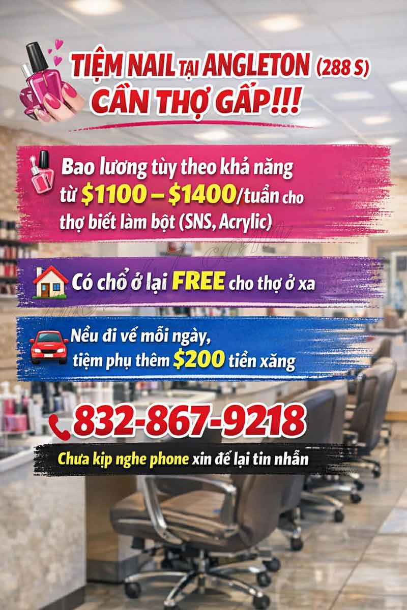 Cần Thợ Gấp Ở Houston TX