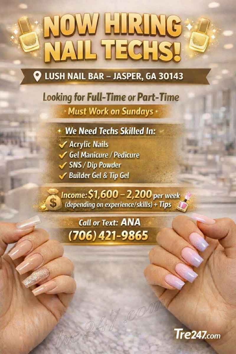 Cần Thợ Nail – Jasper, GA 30143