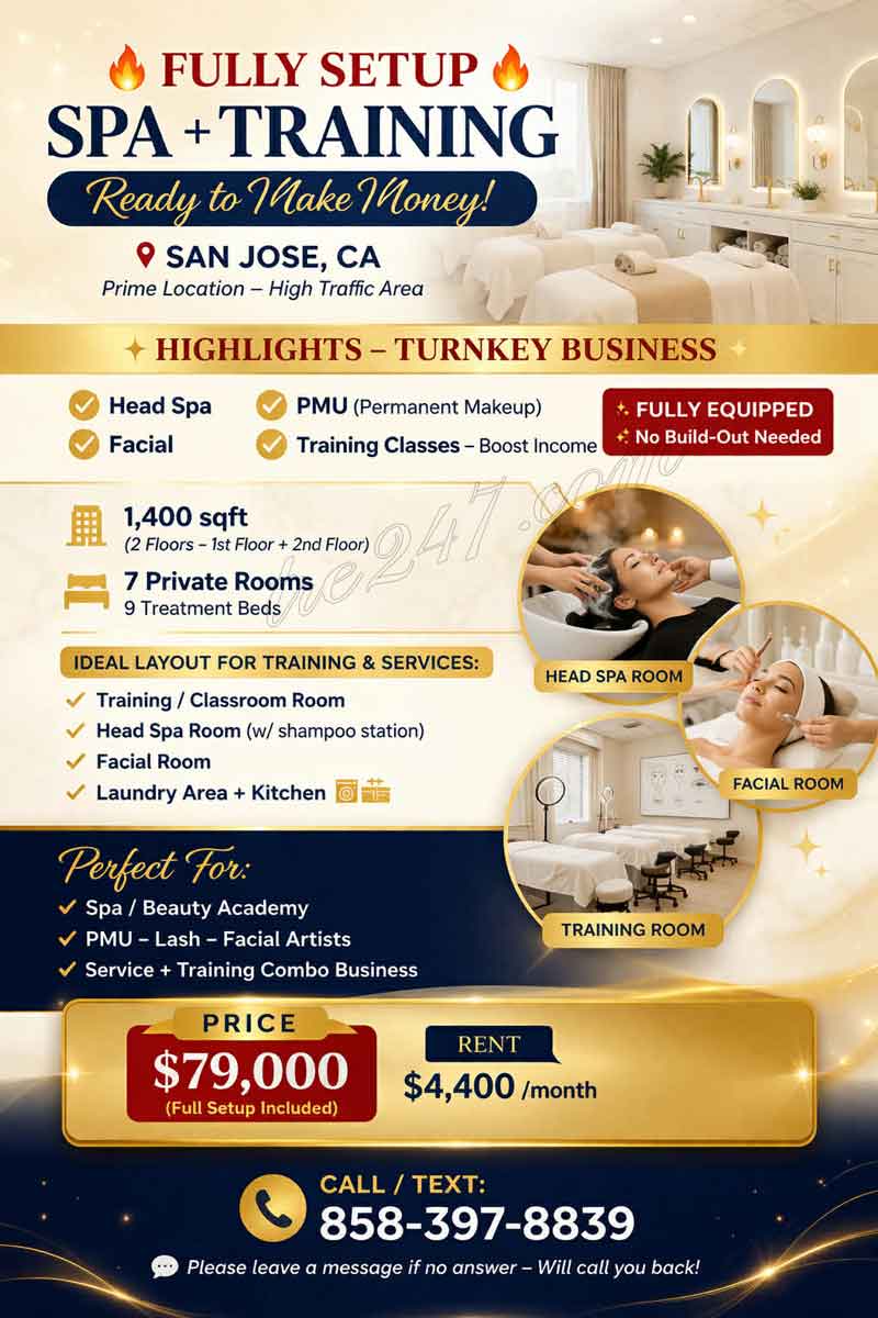 Full Setup Spa + Training – Vào Là Kiếm Tiền Ngay