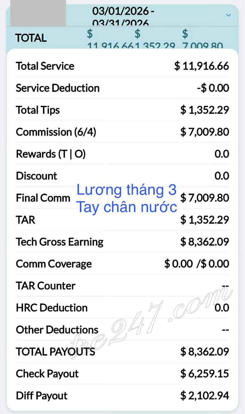 Tuyển Thợ Nail – Smyrna / Marietta, GA (Cần Gấp)