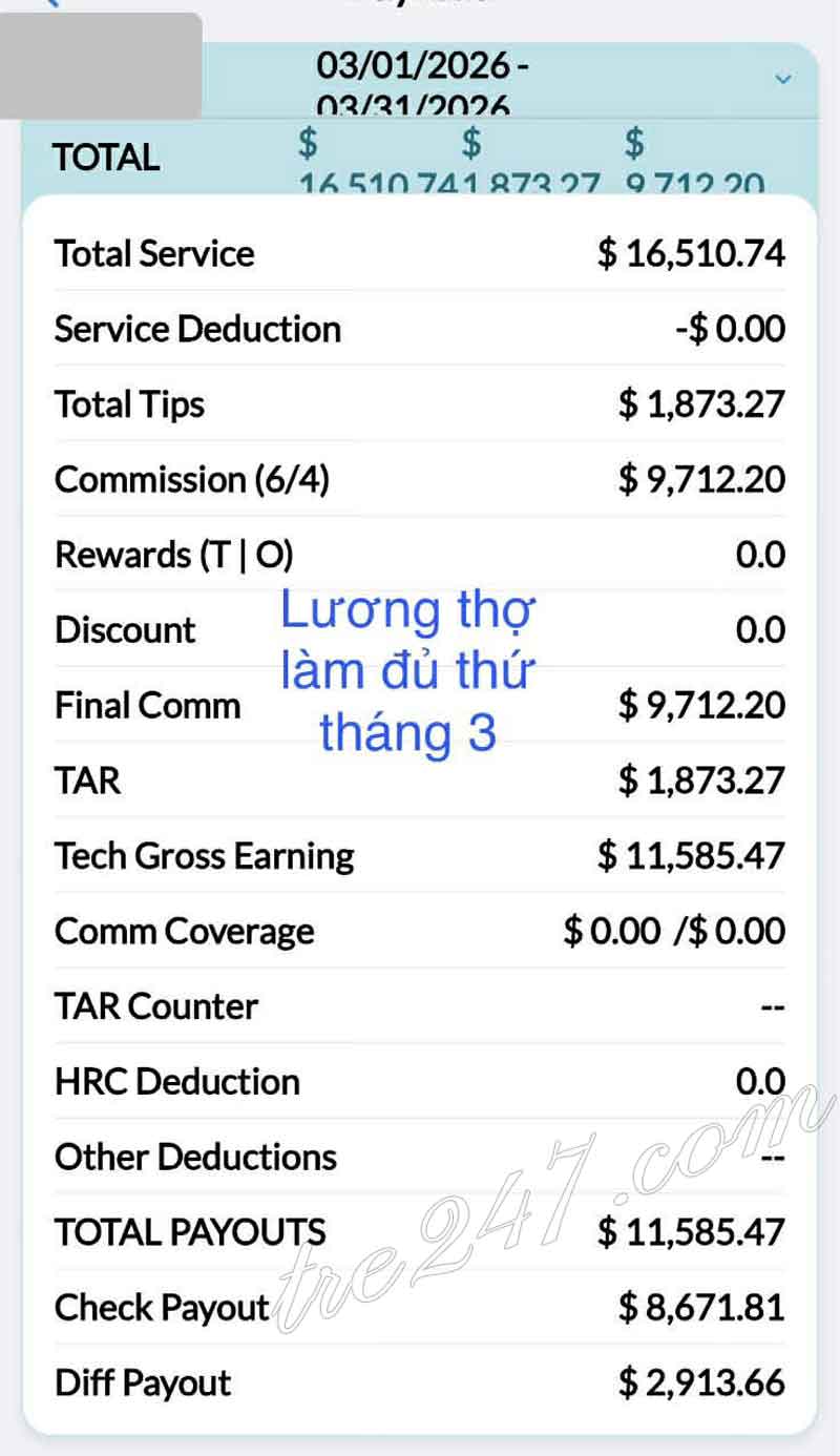 Tuyển Thợ Nail – Smyrna / Marietta, GA (Cần Gấp)