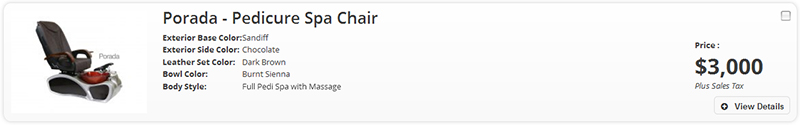 Pedicure Spa Chair