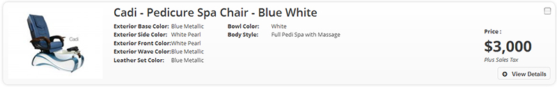 Pedicure Spa Chair