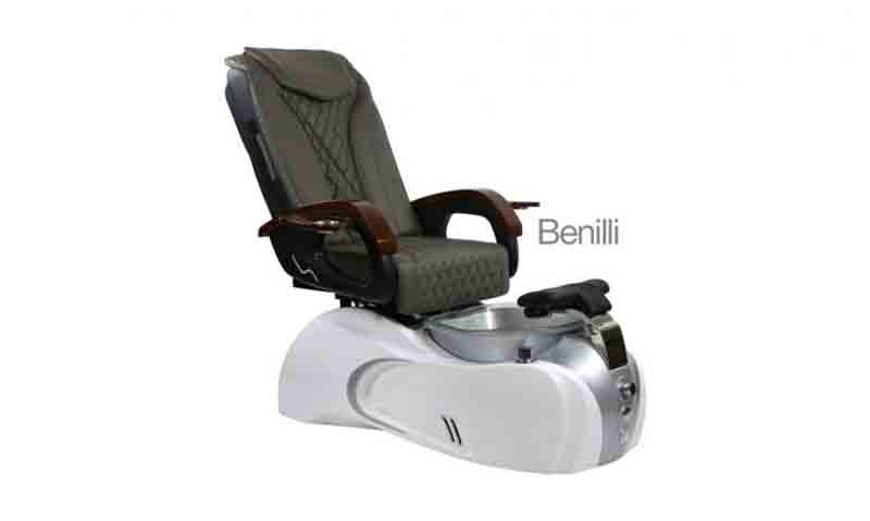 Benilli – Pedicure Spa Chair – White Silver