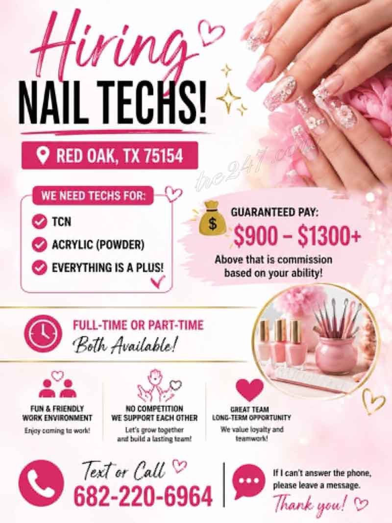 Cần Thợ Nail – Red Oak, TX 75154