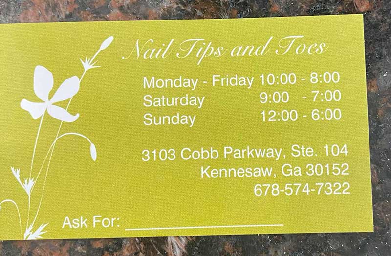 Cần Gấp Thợ Nail In Kennesaw GA