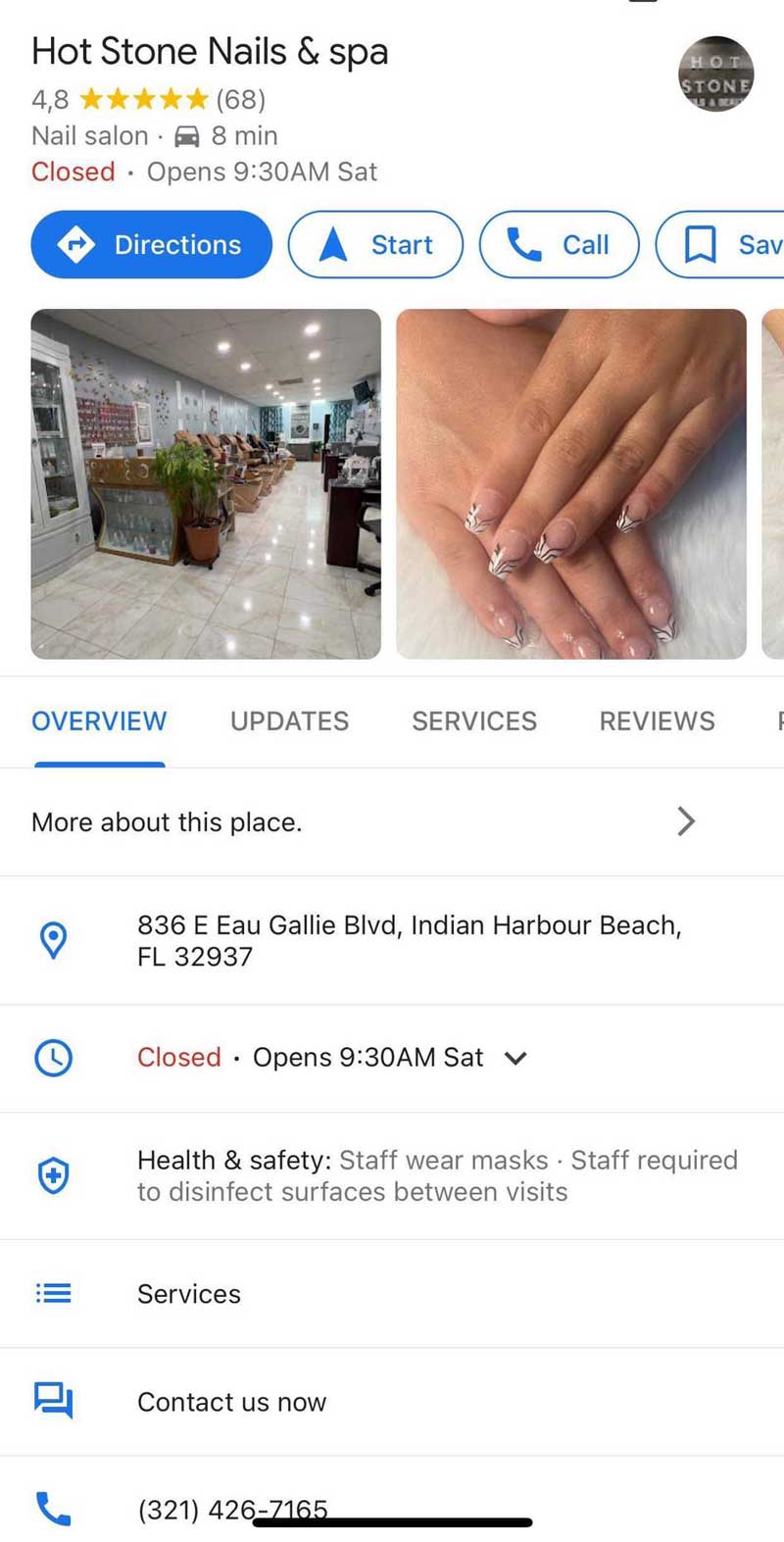 Cần Sang Gấp Tiệm Nail In Indian Harbour Beach FL