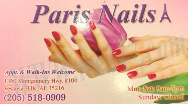 Cần Gấp Thợ Nails Vùng Vestavia Hills AL