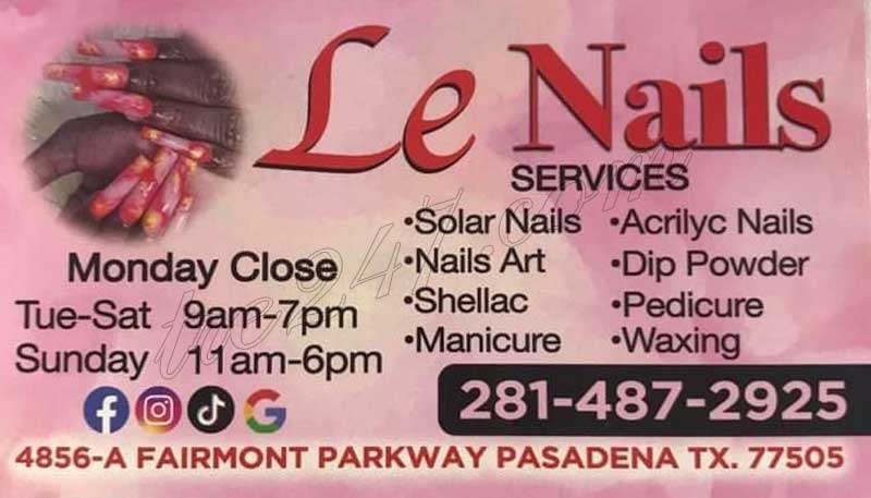 Cần Sang Gấp Tiệm Nails In Pasadena TX