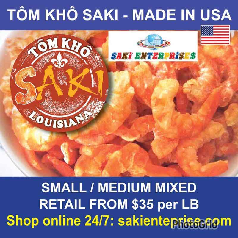 TÔM KHÔ SAKI - MADE IN LOUISIANA US