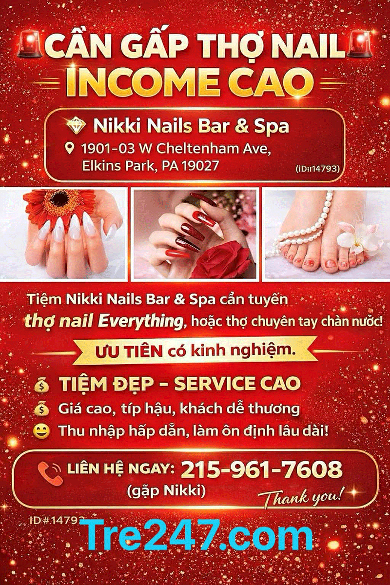 Cần Thợ Nail Ở Elkins Part PA