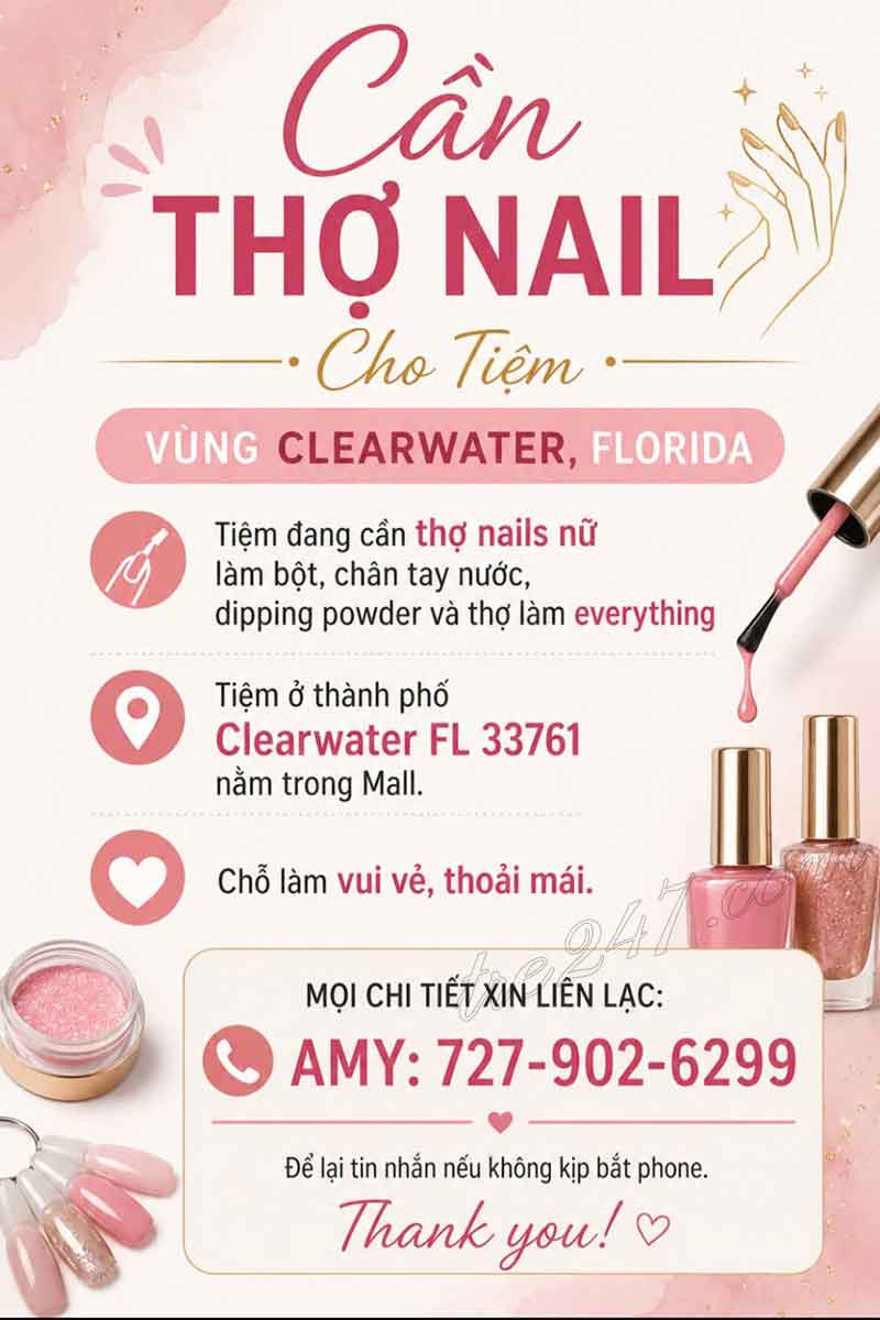 Cần Thợ Nails Clearwater, Florida - Bột, Dip, Everything