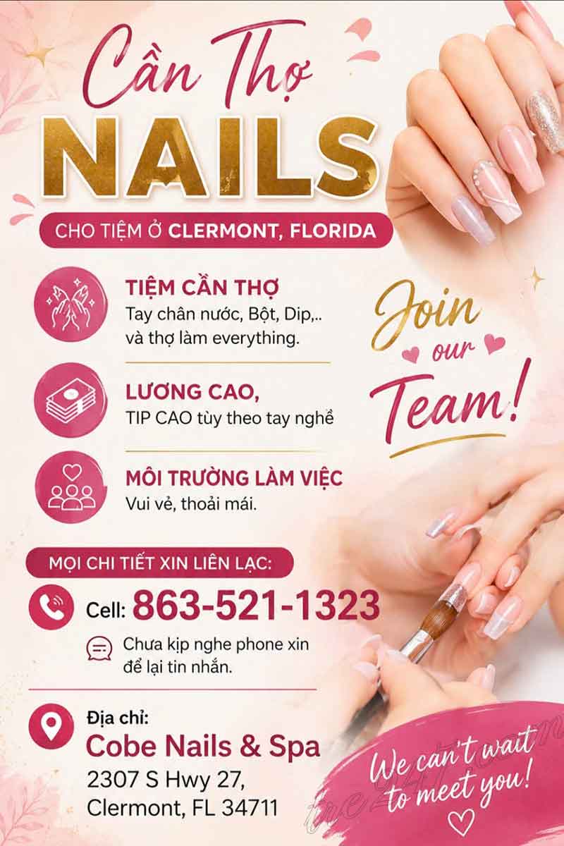 Cần Thợ Nails Clermont, Florida - Bột, Tay chân nước, Dip,
