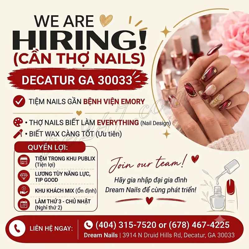 Cần Thợ Nails Decatur, Georgia - Design, Wax, Everything