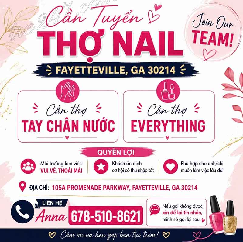 Cần Thợ Nails Fayetteville, Georgia - Tay chân nước, Everything