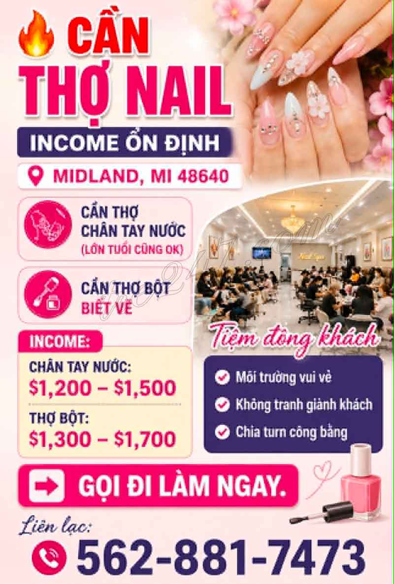 Cần Thợ Nails Midland, Michigan - Bột, Design