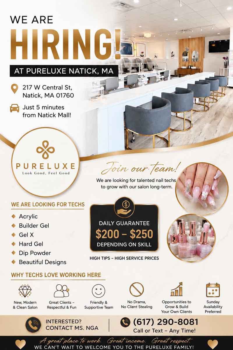 Cần Thợ Nails Natick, Massachusetts