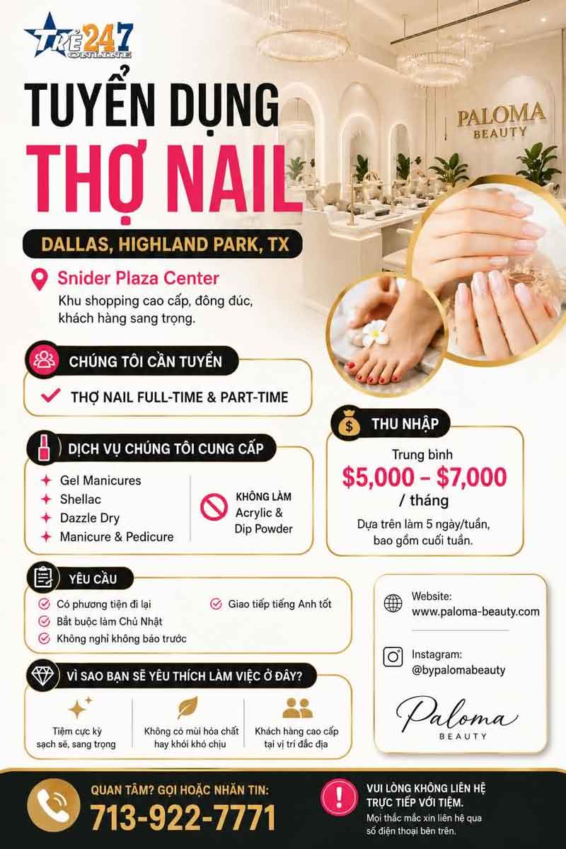 Now Hiring – Nail Technicians