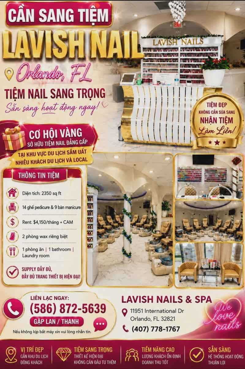 Sang Tiệm Nails Orlando, Florida