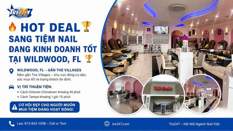 Sang Tiệm Nails Wildwood, Florida - Income Tốt